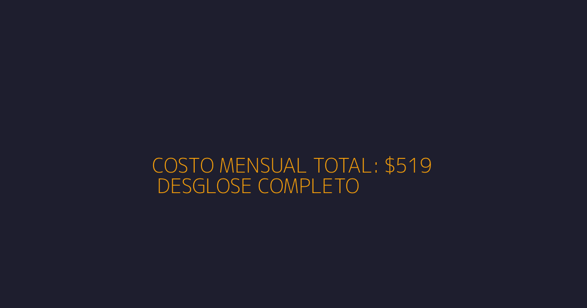 Factura con desglose de costos mensuales del AI workforce